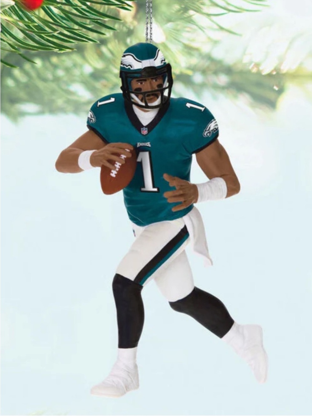 NFL Football Jalen Hurts #1 Philadelphia Eagles Ornament